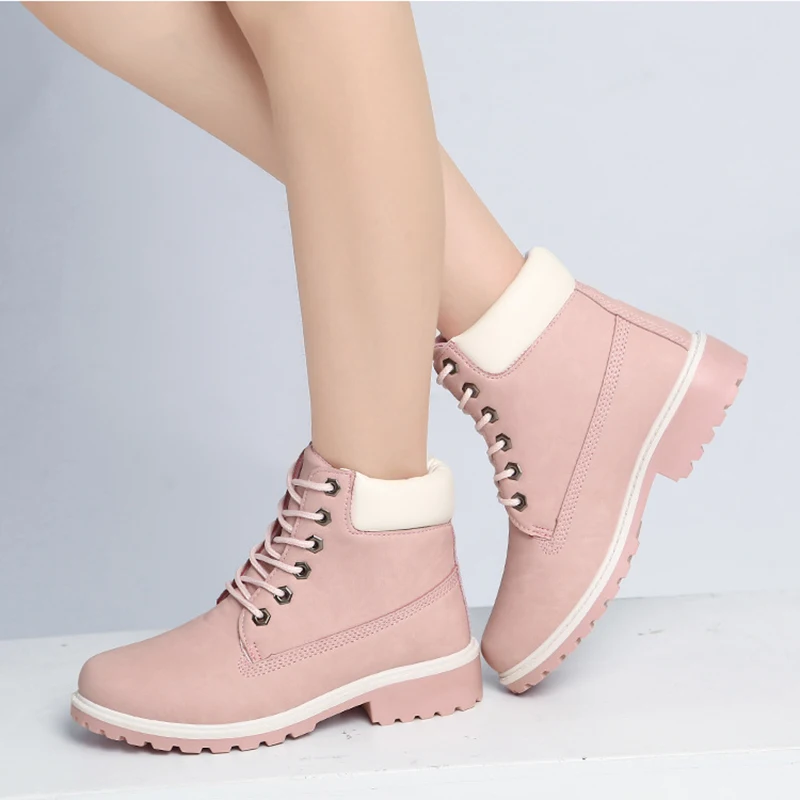 Новинка 2019 года Лидер продаж сезон осень зима женские ботинки на плоской подошве