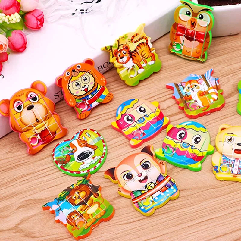 5 шт. ручные мини-игрушки-пазлы для детей обучающие и вечерние игрушки с героями