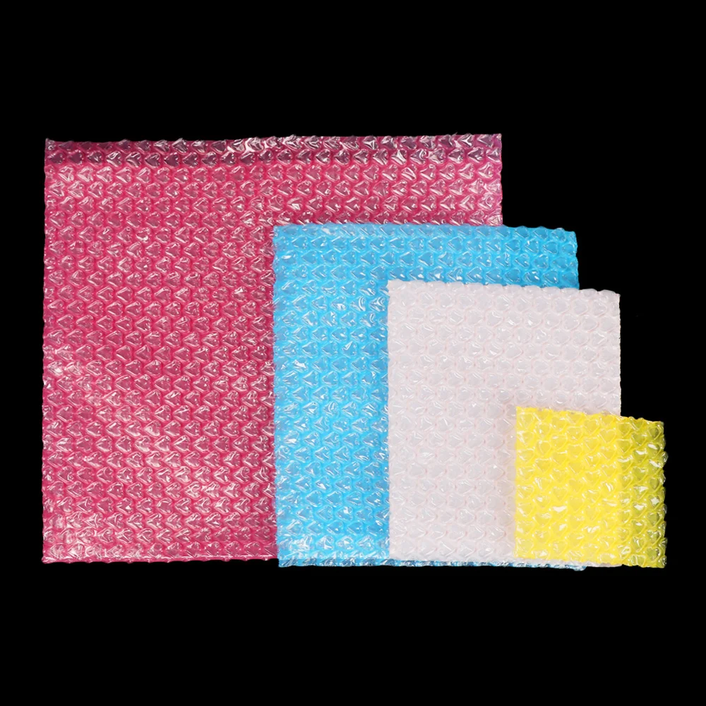 

50Pcs Foam Packing Bags Envelope PE Clear Protective Wrap Transprent Bubble Bag Double Film Shockproof Package Cushioning Covers