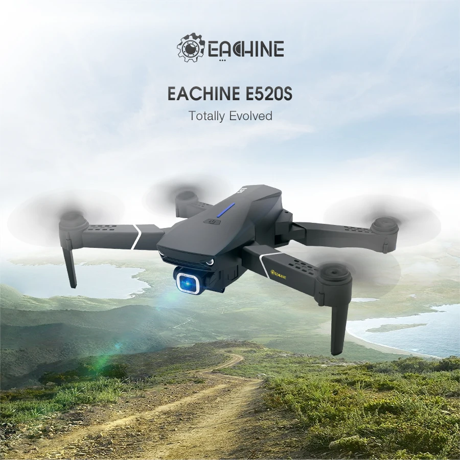 

3 дня прибытия-Eachine E520S Радиоуправляемый квадрокоптер Дрон WIFI FPV 4K 1080P HD профессиональная широкоугольная камера высокого удержания складной ...