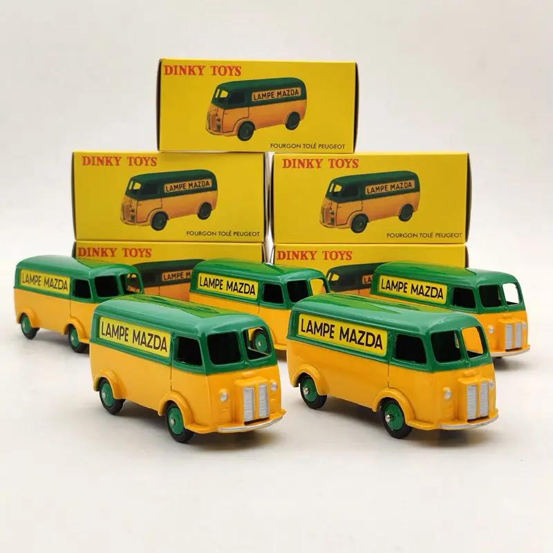Лот из 5 шт. Atlas 1/43 Dinky Toys 25B для P ~ geot фургон Tole D.3.A лампа MAZDA литая модель