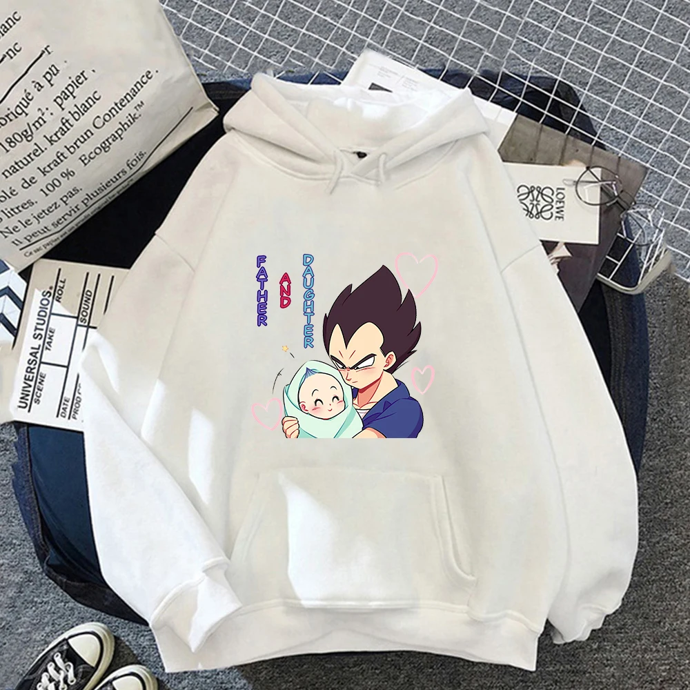 Свитшот мужской с капюшоном и принтом Драконий жемчуг Сон Гоку повседневная