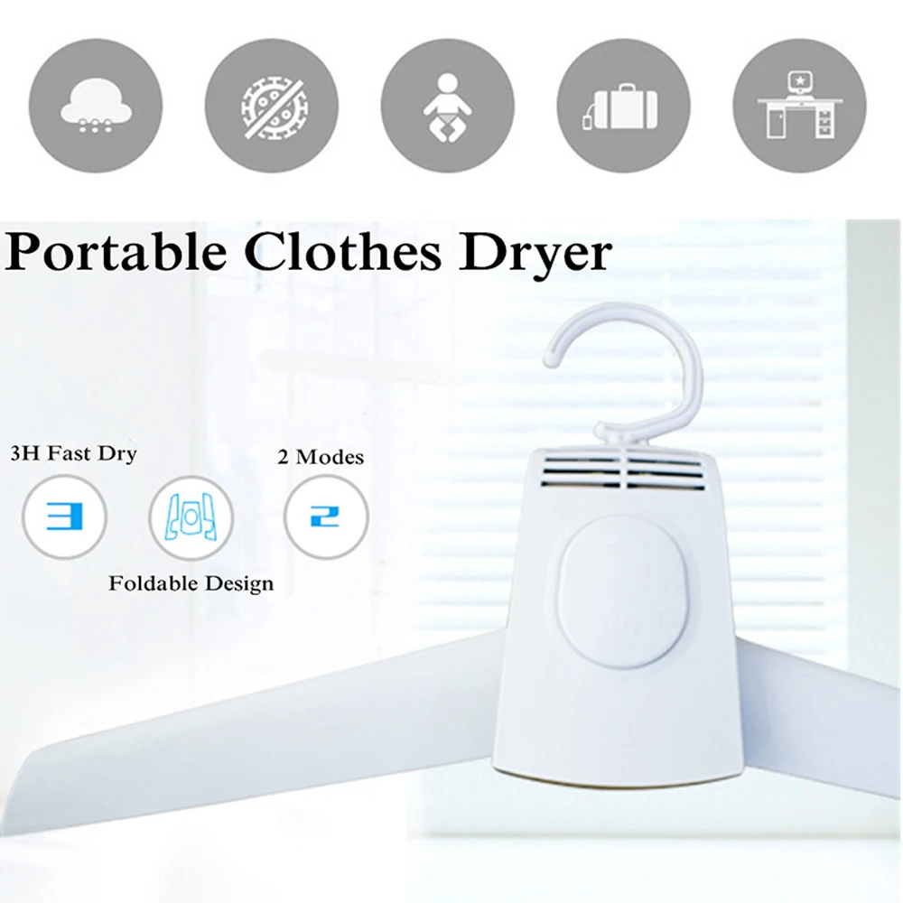 

Electric Clothes Drying Rack Smart Hang Clothes Dryer Portable Outdoor Travel Mini Folding Available Clothing Shoes Heater