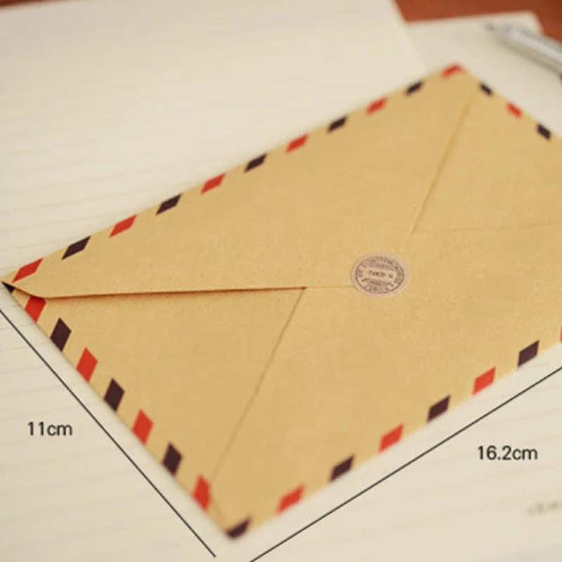 10 шт./лот большой Винтажный конверт открытка письмо канцелярские бумажные