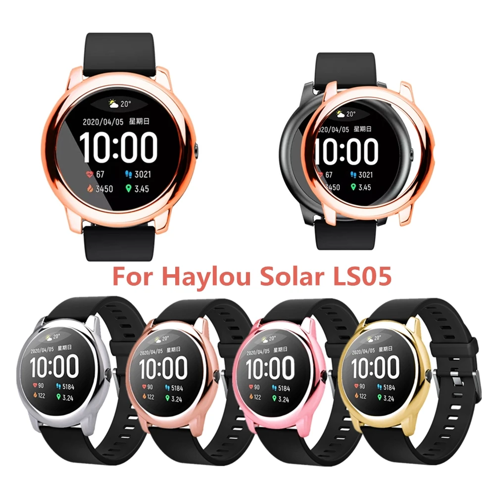 Защитный чехол с покрытием для Xiaomi Haylou Solar LS05 пластиковый часов жесткий защитный