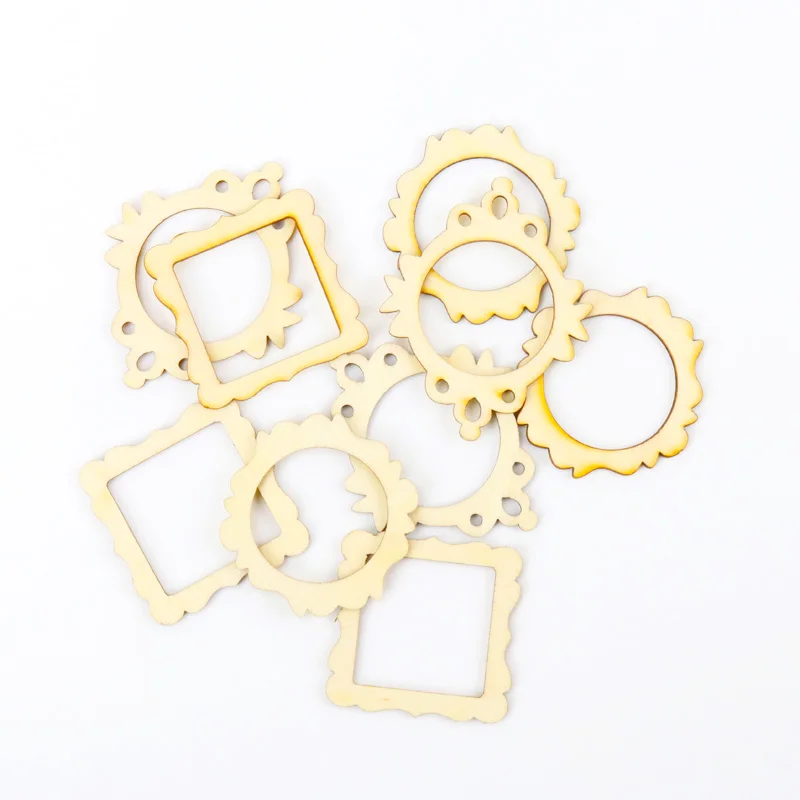 Смешанные кружевные деревянные узоры Скрапбукинг Коллекция ремесло для