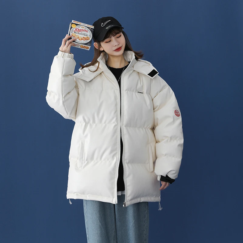 

Thick Loose Coats And Jackets Women 2020 Shiny Puffer Korean Style Streetwear Manteau Femme Hiver Cotton Padded Clothes EG60