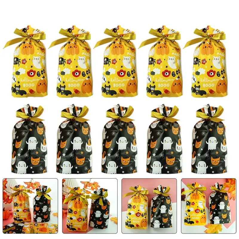 

1 Set of Cartoon Candy Bags Practical Gift Pouches Gift Bags Candy Bread Dessert Halloween