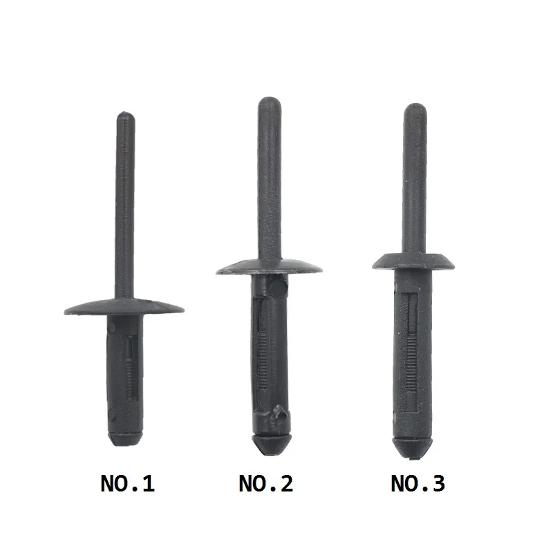 30 шт Черный Пластик крепежа слепые заклепки с головкой Break оправки слепых ногтей