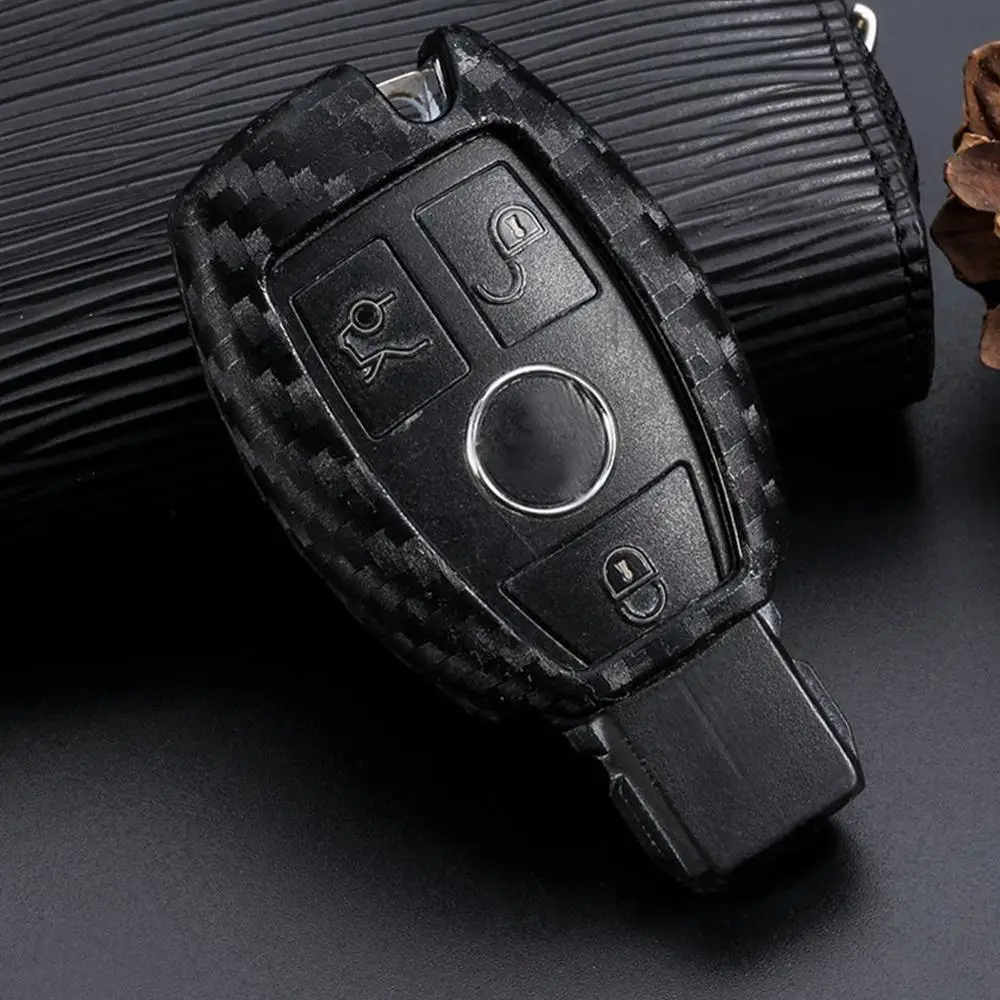 Новинка чехол-брелок для автомобильного ключа жесткий чехол из углеродного
