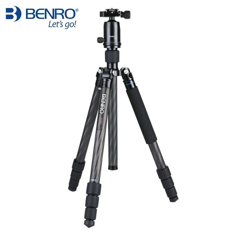 

Benro C2282TV2 Tripod Carbon Fiber Tripods Flexible Monopod For Camera With V2 Ball Head Max Loading 18kg DHL Free Shipping