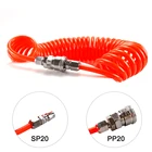 Пневматический шланг для компрессора, пневматическая спиральная газовая пружина высокого давления из ПУ, 8 мм, 10 мм, 12 мм, 6 м, 9 м, 12 м, 8x5 мм, 12x, 8, 10x6,5 мм