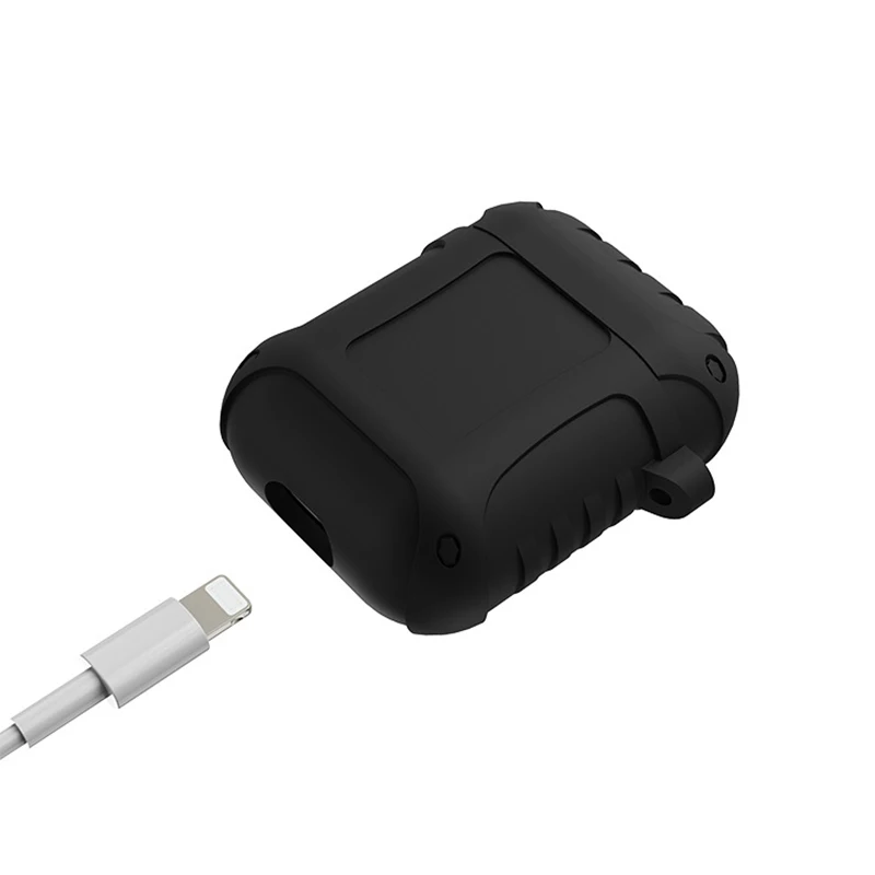 Защитный силиконовый чехол для Apple Airpods 2 ударопрочный s Мягкий защитный 1 с