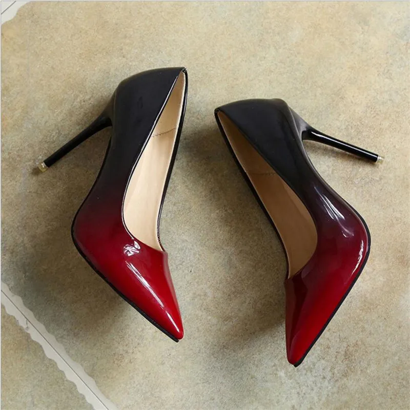 Женские туфли-лодочки из лакированной кожи на высоком каблуке 10 см | Обувь