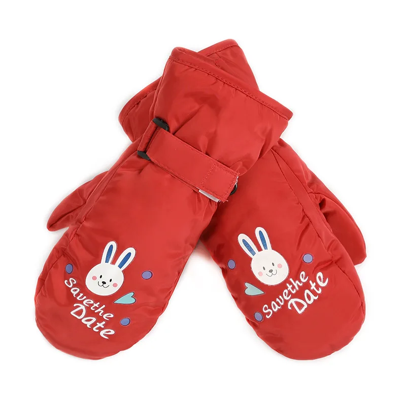Children Winter Gloves Girls Boys Mittens Thicken Waterproof Windproof Outdoor Kids Sport Skiing Snow Warmer 3-13Y #0066 | Детская