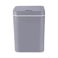 intelligent induction trash can with lid fully automatic household living room bedroom kitchen and bathroom plastic bucket