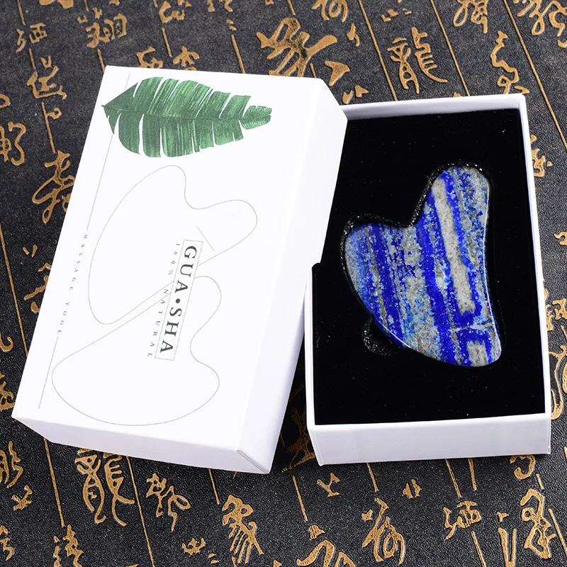 

Natural Stone Gouache Scraper Face Eye Acupuncture Massage Scraping Jade Therapy Skin Lifting Anti Wrinkle Beauty Spa Gua Sha