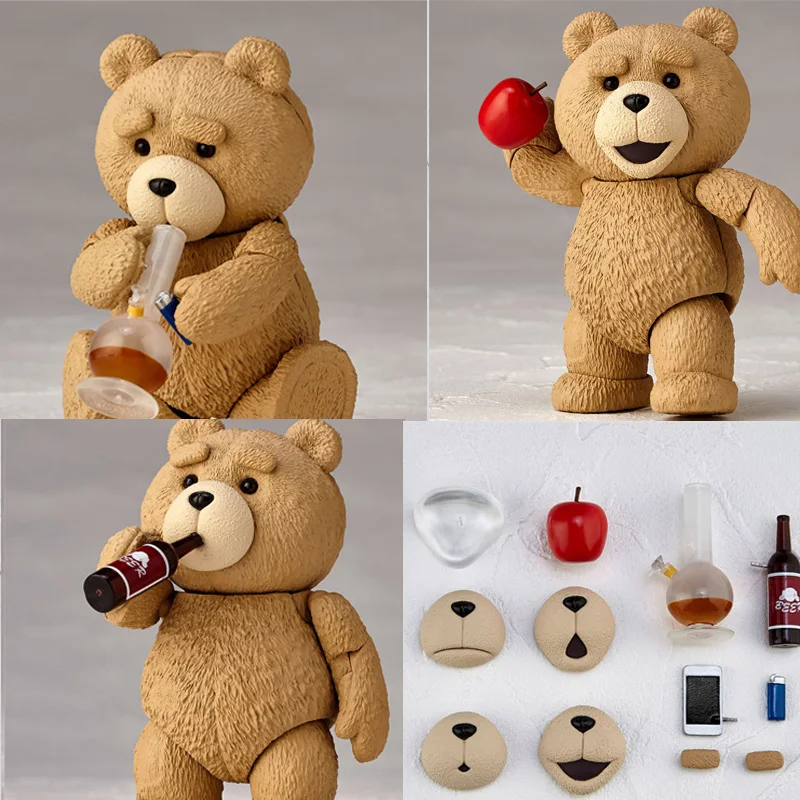 

TED 2 Ted Teddy Bear BJD Figure Model Toys 10cm Boxed