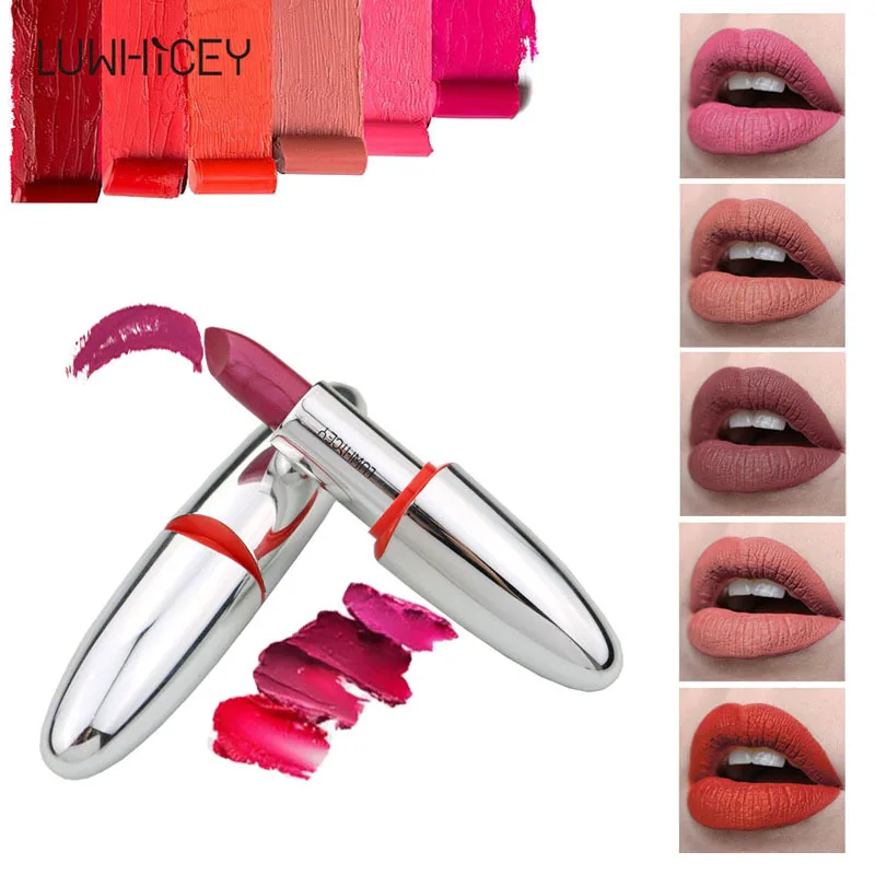 Губная помада LUWHICEY для макияжа женщин бархатная губная мерцающие нюдовые
