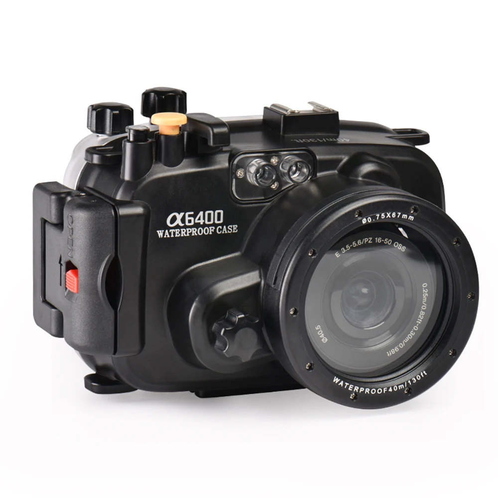 130ft/40m Waterproof Box Underwater Housing Camera Diving for Sony A6000 A6300 A6500 A6400 16-50mm Bag Case Cover | Электроника