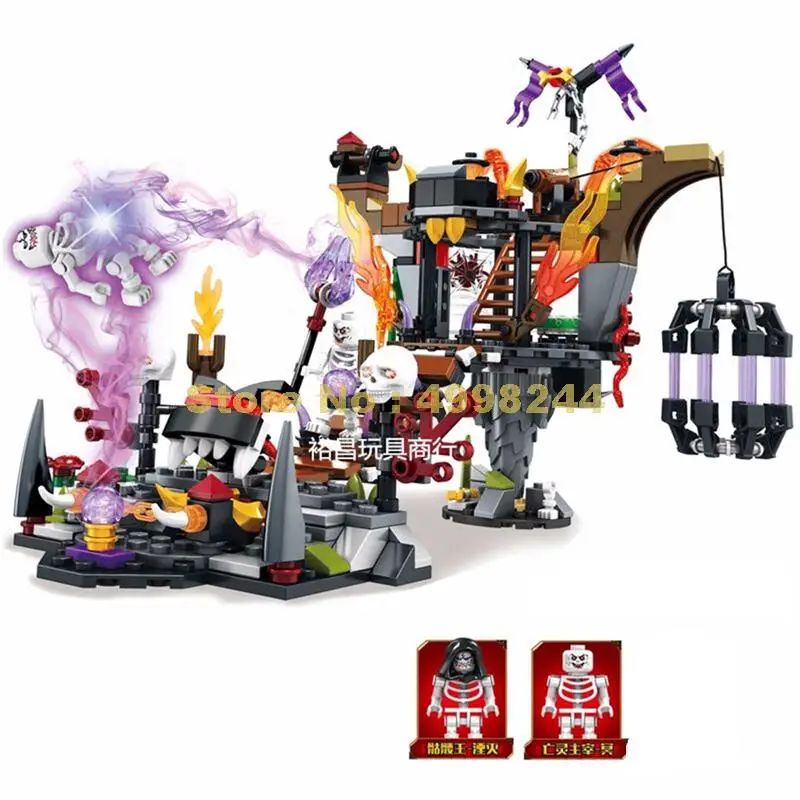 349 шт призрак племена мировые война король алтарь с светильник Строительные