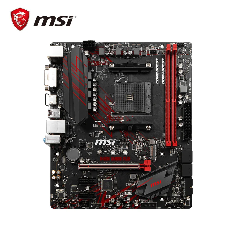 Новая материнская плата MSI B450M GAMING PLUS с разъемом AM4 DDR4 для AMD B450 M.2 PCI-E 3 0