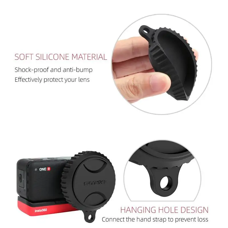 Силиконовая Защитная крышка для объектива Insta 360 One R Leica однодюймовый