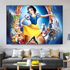 Disney мультфильм Белоснежка Золушка Принцесса аниме плакаты принты настенные картины Искусство Холст Картина для Hoom Декор Куадрос