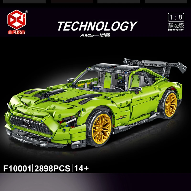 

MOC New Product Green Devil Supercar Model City Racing Series Boy Assembling Toys Brick Holiday Gift For Boyfriend