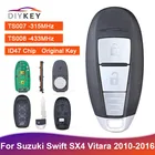 Оригинальный безключевой флэш-накопитель DIYKEY TS007 315 МГц TS008 433 МГц 2 кнопки ID47 чип для Suzuki SWIFT SX4 VITARA 2010-2016