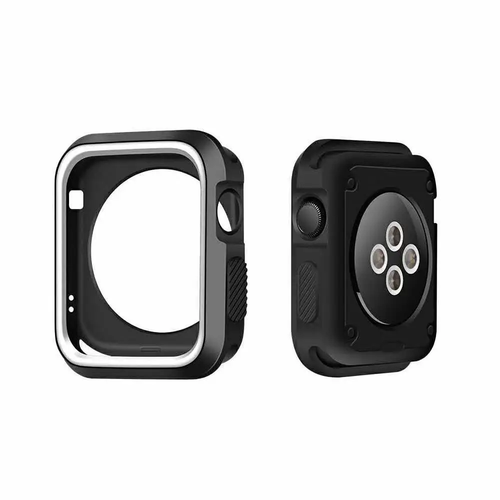 Силиконовый чехол для apple watch band series 6 5 42 38 40 мм 44 полноразмерный резиновый
