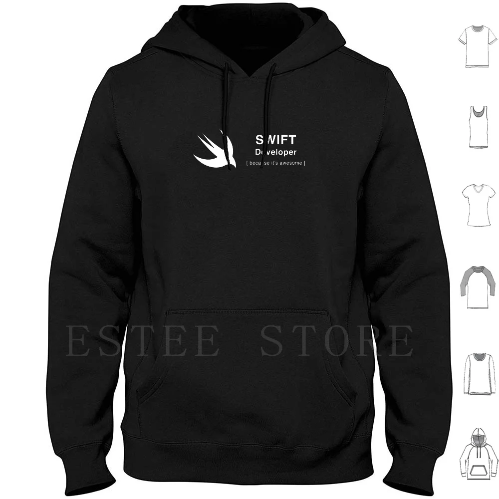 

Swift Developer , Because It'S Awesome Hoodies Swift Objc Objective Xcode Ios Developer Code Coder Programming