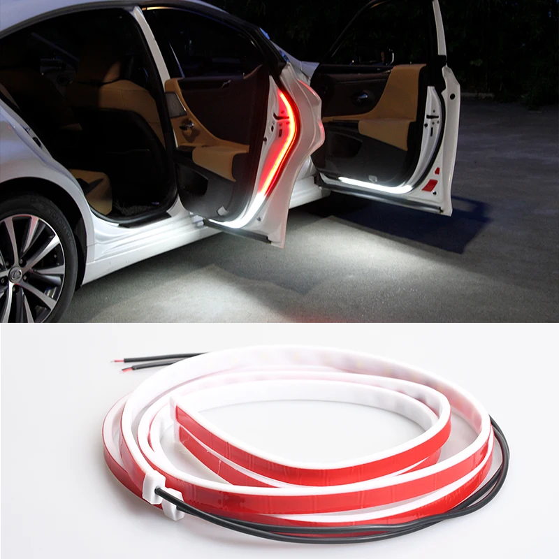 

Car LED Warning Light Anti Collision Car-Styling Auto Atmosphere Light Door Lights Flashing Lamp Warning Safety Strip 120Cm