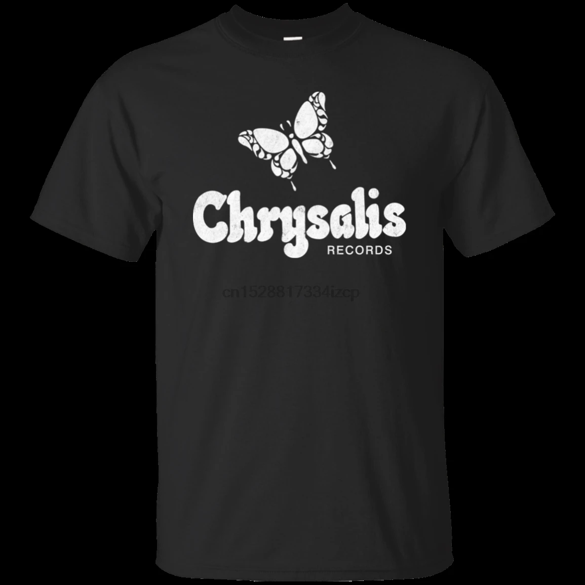 Chrysalis Ретро логотип запись лейбл компании Рок н ролл футболка состаренная |