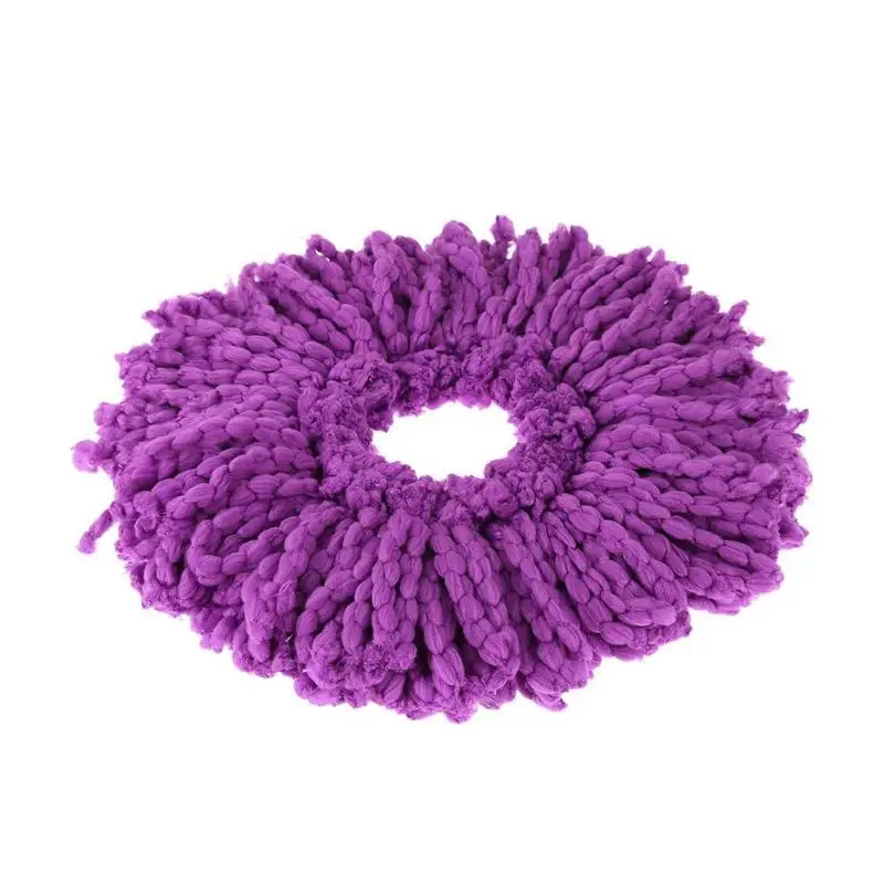 Фиолетовая сменная насадка для швабры из микрофибры Вращающаяся чистящая