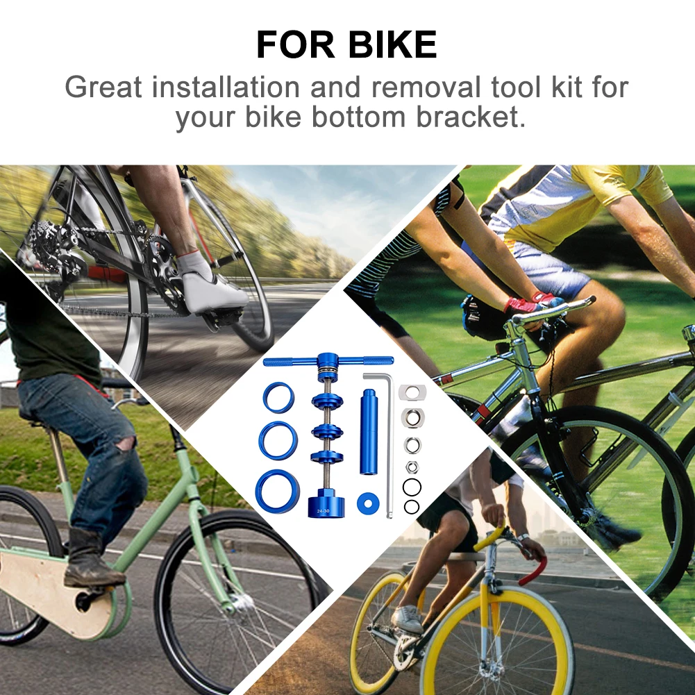 

Профессиональный Универсальный Съемный прочный инструмент для установки на велосипед, набор инструментов для удаления центрального вала, ...