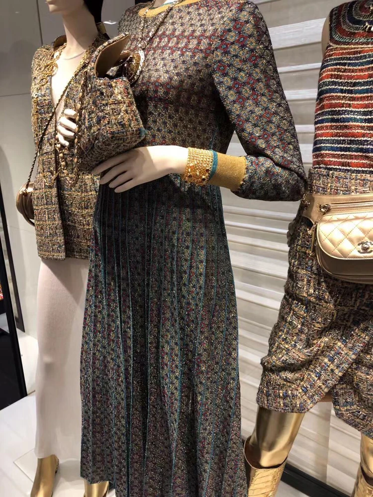 Высокое качество 2021 новых осенью и зимой как у знаменитостей вечерние с круглым