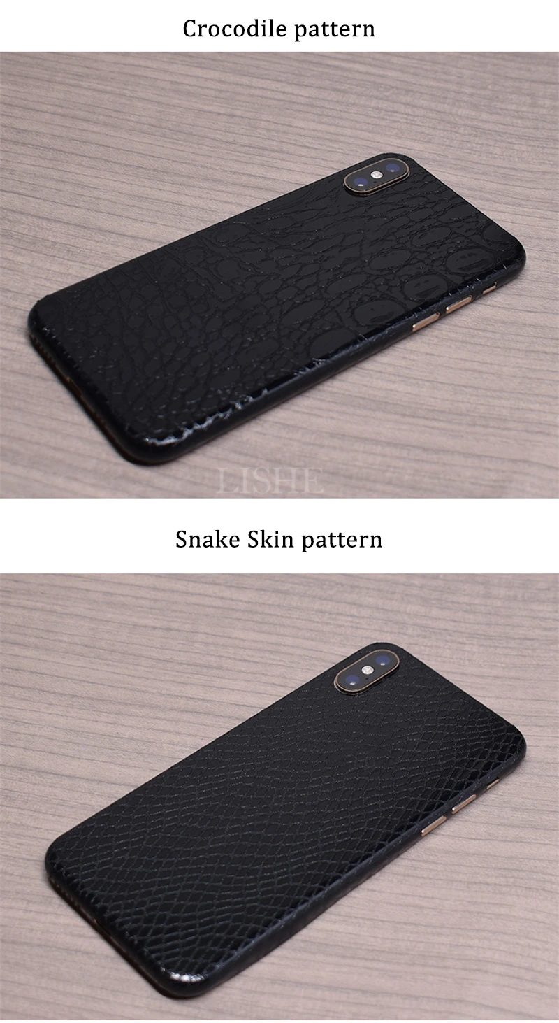 Наклейка для телефона для iPhone Xs Max Xr X Xs 6 7 8 6S 7/8 Plus Аллигатор Змеиный сотовой камень, алмаз текстура ПВХ скины стикер s