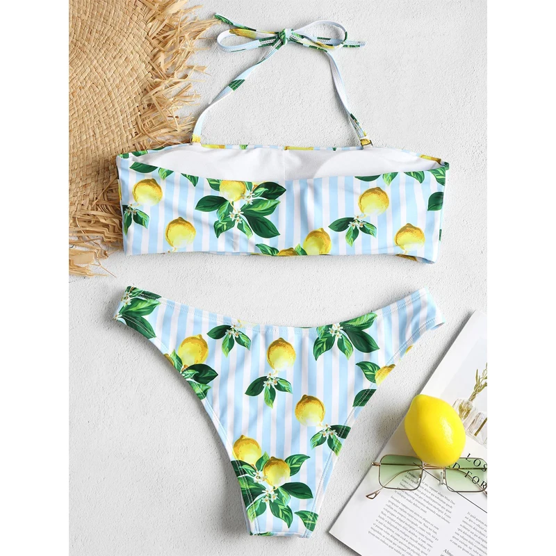 In-X Watermelon swimsuit female Sexy knot bikinis mujer Push up swimwear women bathers Summer beach wear bathing suit new