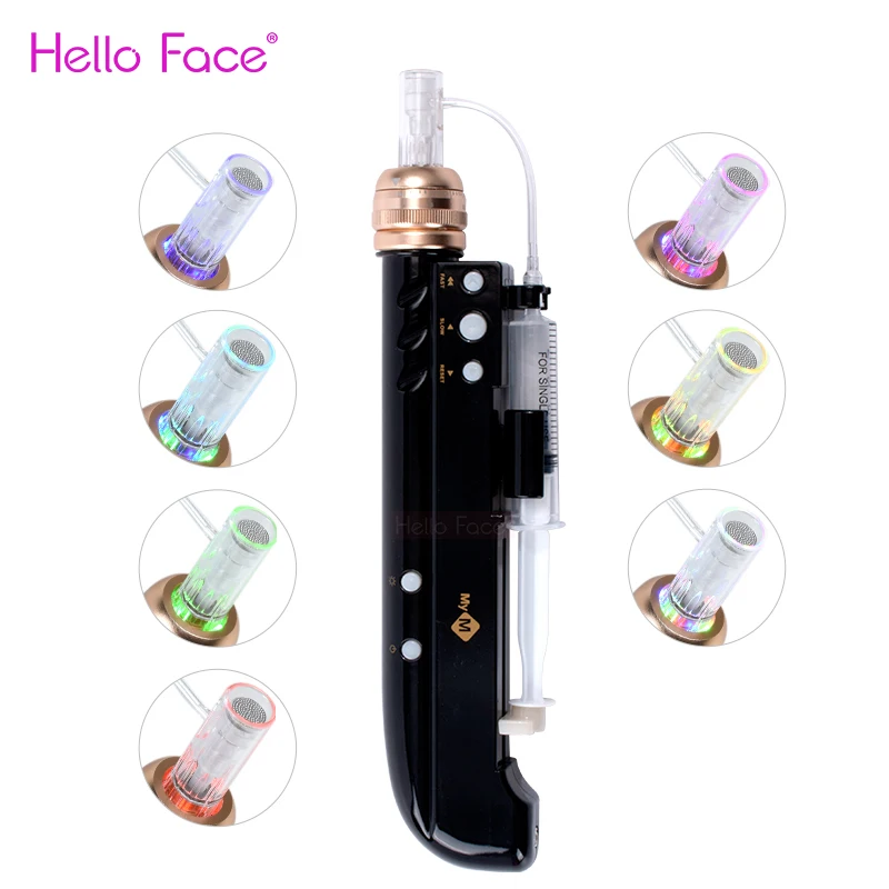 Derma Pen myM Dermaheal Injections Micro retifica Auto Microneedling Phototherapy Equipment Smart Injection With 7 Color Light