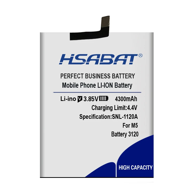 Новое поступление [HSABAT] 4300mAh 3120 Сменный аккумулятор для BQ Aquaris M5 | Мобильные