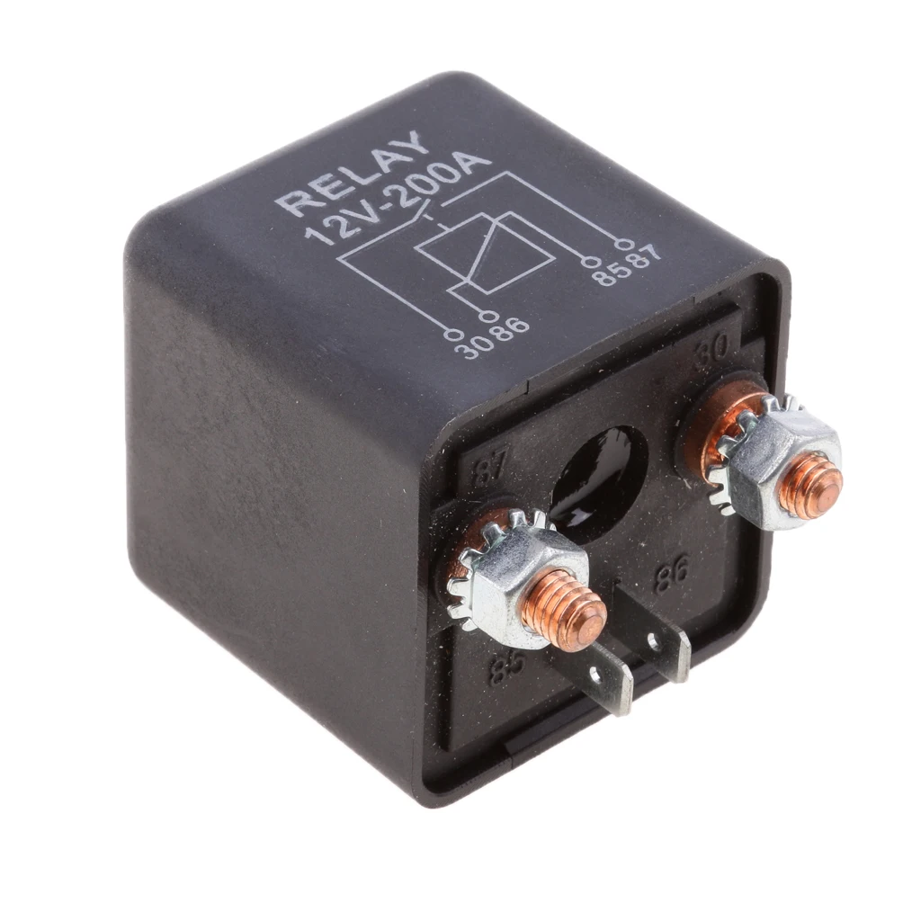 Новое универсальное автомобильное реле постоянного тока 12V 200A 4 Pin разделение