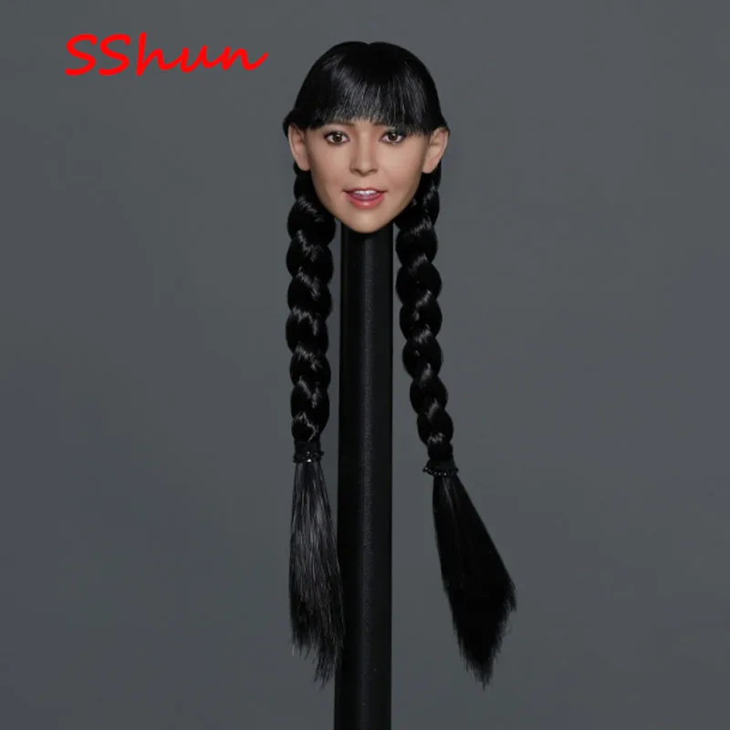 

Spot GC038 1/6 Scale Female facial expression head sculpture Emoticon Beauty Head Sculpture Model For 12'' Action Figure
