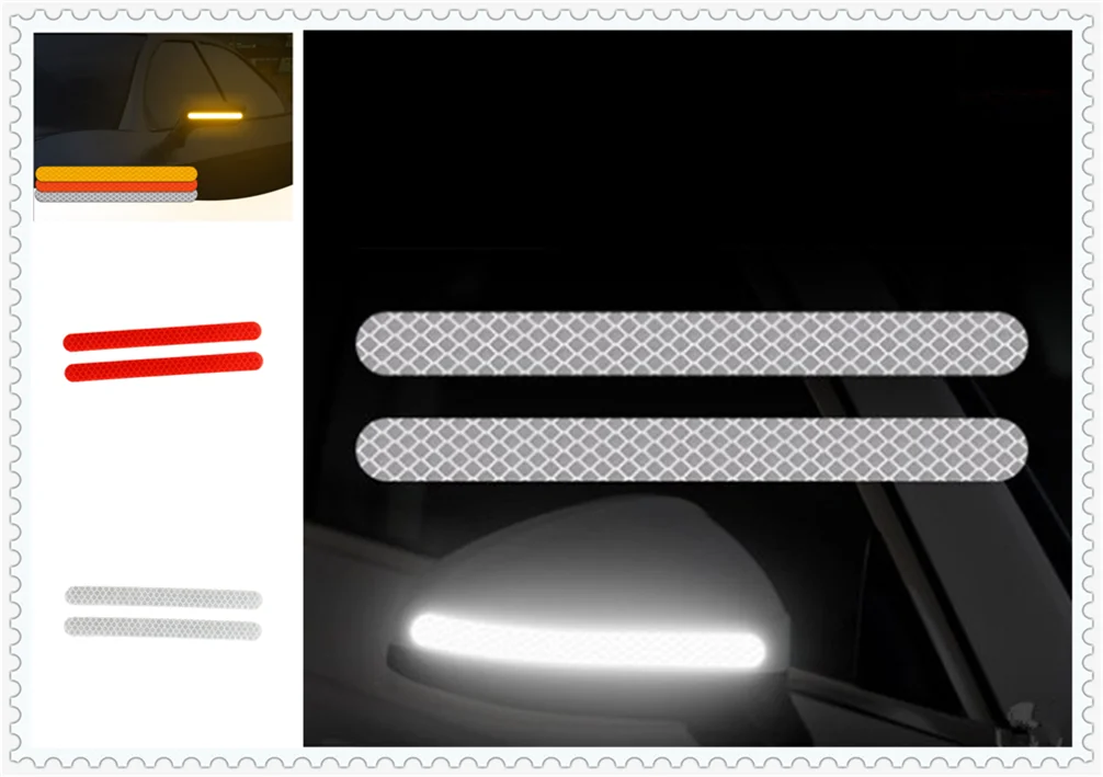 Универсальная автомобильная Светоотражающая полоса анти столкновения