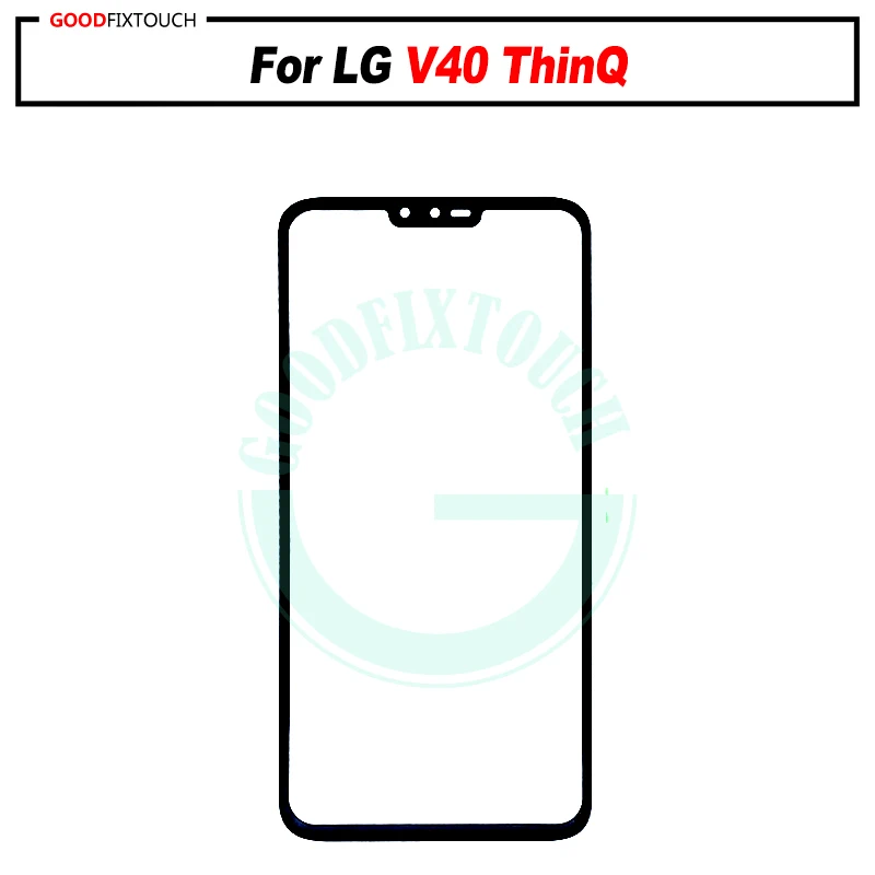 Для LG V40 ThinQ Переднее стекло сенсорный экран верхняя линза ЖК внешняя панель
