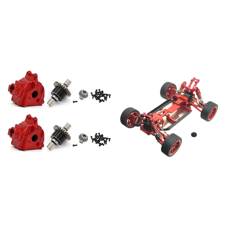 

Цельнометаллическая коробка передач дифференциала, 1 комплект, металлическая сборная рама, шасси с комплектом колес