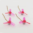 Мини Бесщеточный двигатель 5,5g 1104 4300KV 1-3S с KINGKONG 2345 2,3 дюймов, 3-лопастные пропеллеры для РУ квадрокоптера, дрона, детали самолета