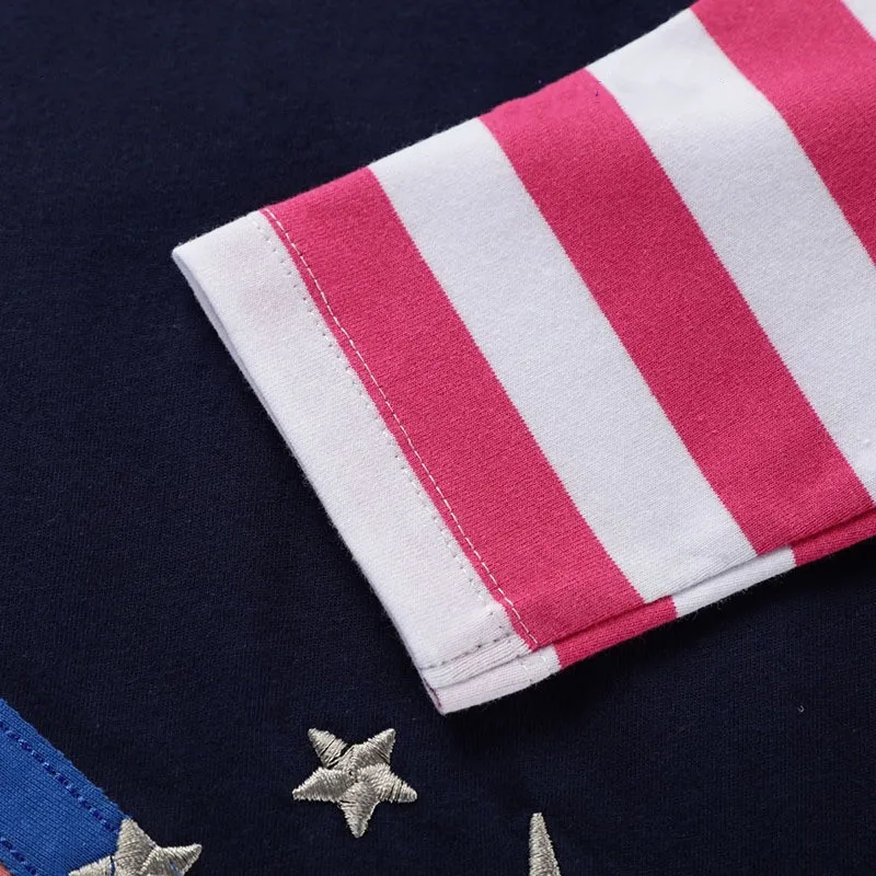 Радужное платье с единорогом для девочек новинка Весенняя детская одежда