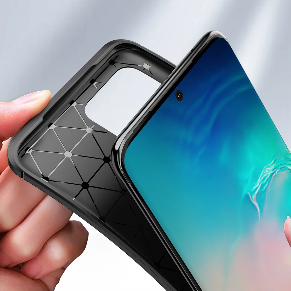 Для Coque Samsun Galaxy S20 Plus Ультра чехол Роскошный карбоновый противоударный