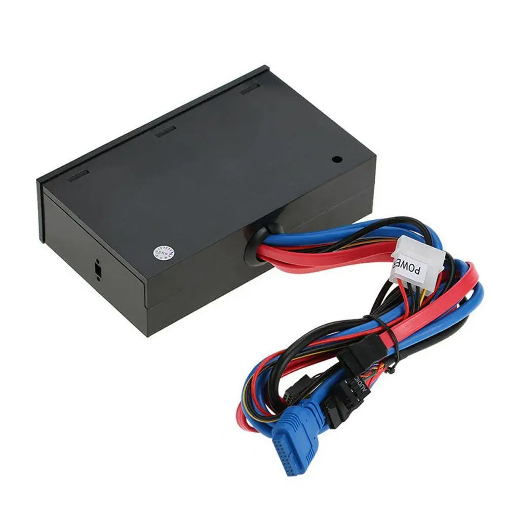 

5.25'' USB 3.0 Hub Dashboard Media Front Panel Audio ESATA SATA Card Reader